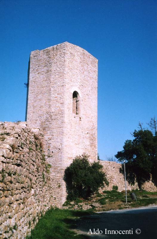 UN TRATTO DI MURA E LA TORRE DI MONSUMMANO ALTO