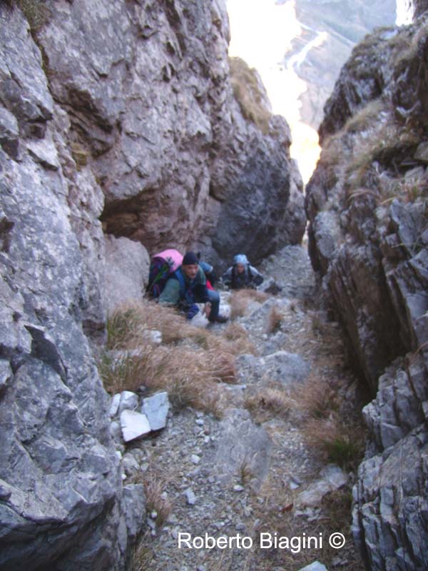 MONTE CORCHIA DAL PIROSETTO: CANALE DEL PIROSETTO