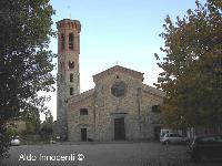 BADIA A SETTIMO: FACCIATA E CAMPANILE 2' IMMAGINE