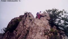 TERZO PASSAGGIO NELLA FERRATA DEL PRATOMAGNO