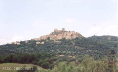IL CASTELLO DI MONTEMASSI DALLA PIANURA